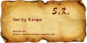 Serly Kinga névjegykártya